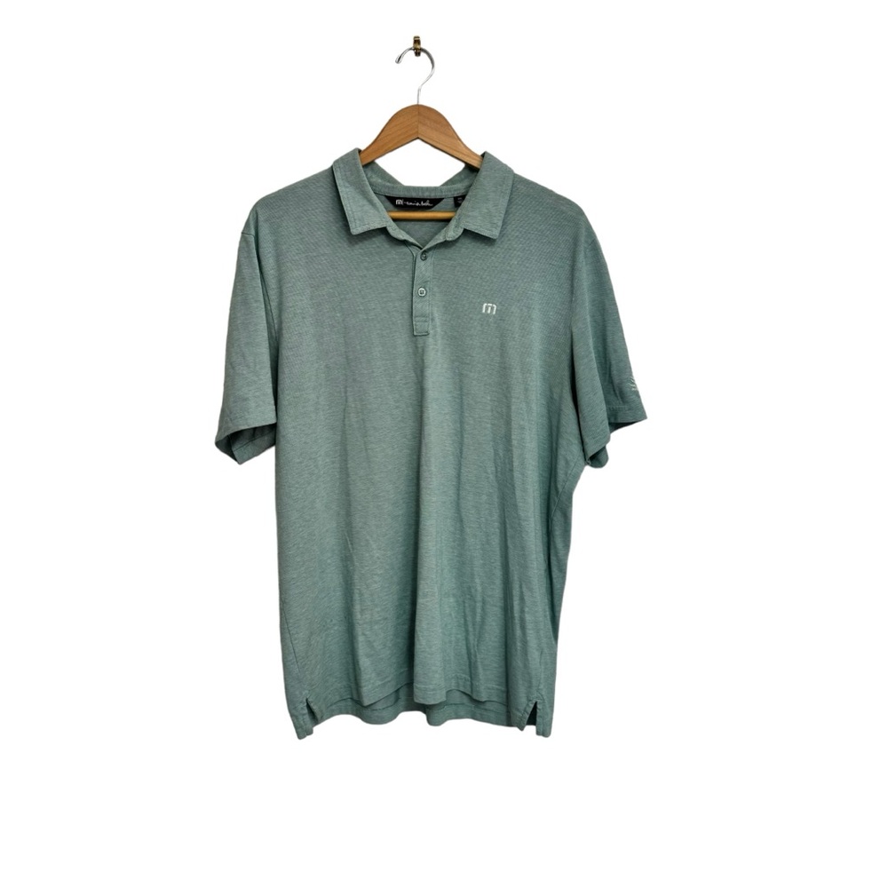 Travis Mathew Men's Golf Polo Shirt Dri-Fit Casual Athleisure Green Size XXL